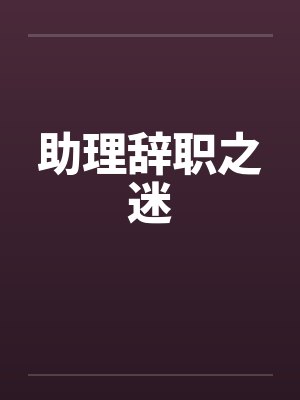 助理辞职之迷