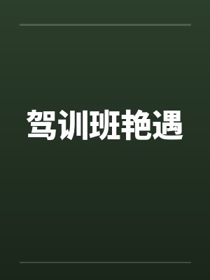 驾训班艳遇