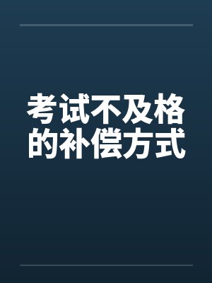 考试不及格的补偿方式by佚名