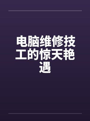 电脑维修技工的惊天艳遇by佚名