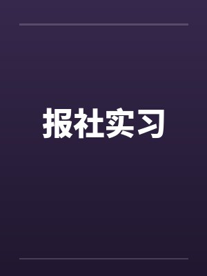 报社实习by佚名