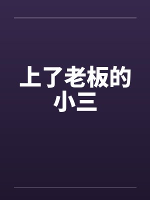 上了老板的小三