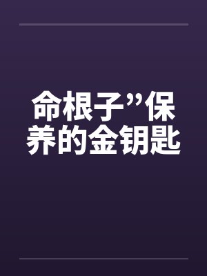 命根子”保养的金钥匙by佚名