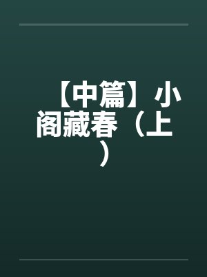 【中篇】小阁藏春（上）by佚名笔趣阁无弹窗