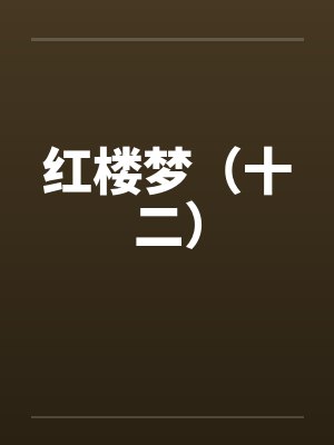 红楼梦（十二）