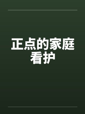 正点的家庭看护