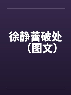 徐静蕾破处（图文）
