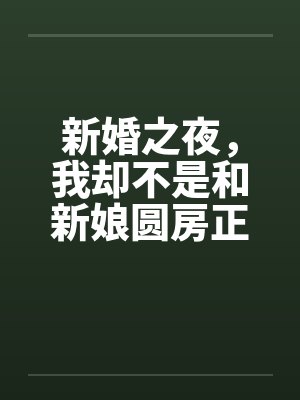 新婚之夜，我却不是和新娘圆房正文+续by佚名