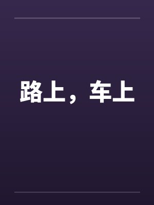 路上，车上