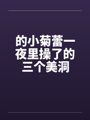 的小菊蕾一夜里操了的三个美洞