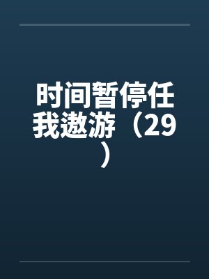 时间暂停任我遨游（29）