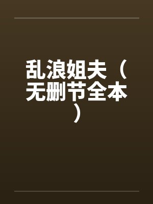 乱浪姐夫（无删节全本）