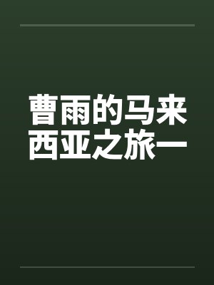 曹雨的马来西亚之旅一笔趣阁无弹窗