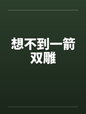 想不到一箭双雕