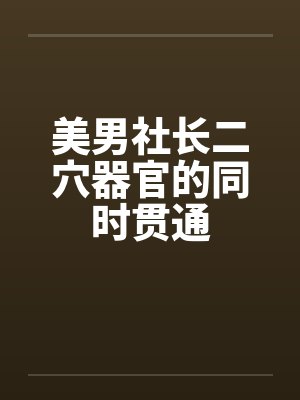 美男社长二穴器官的同时贯通by佚名